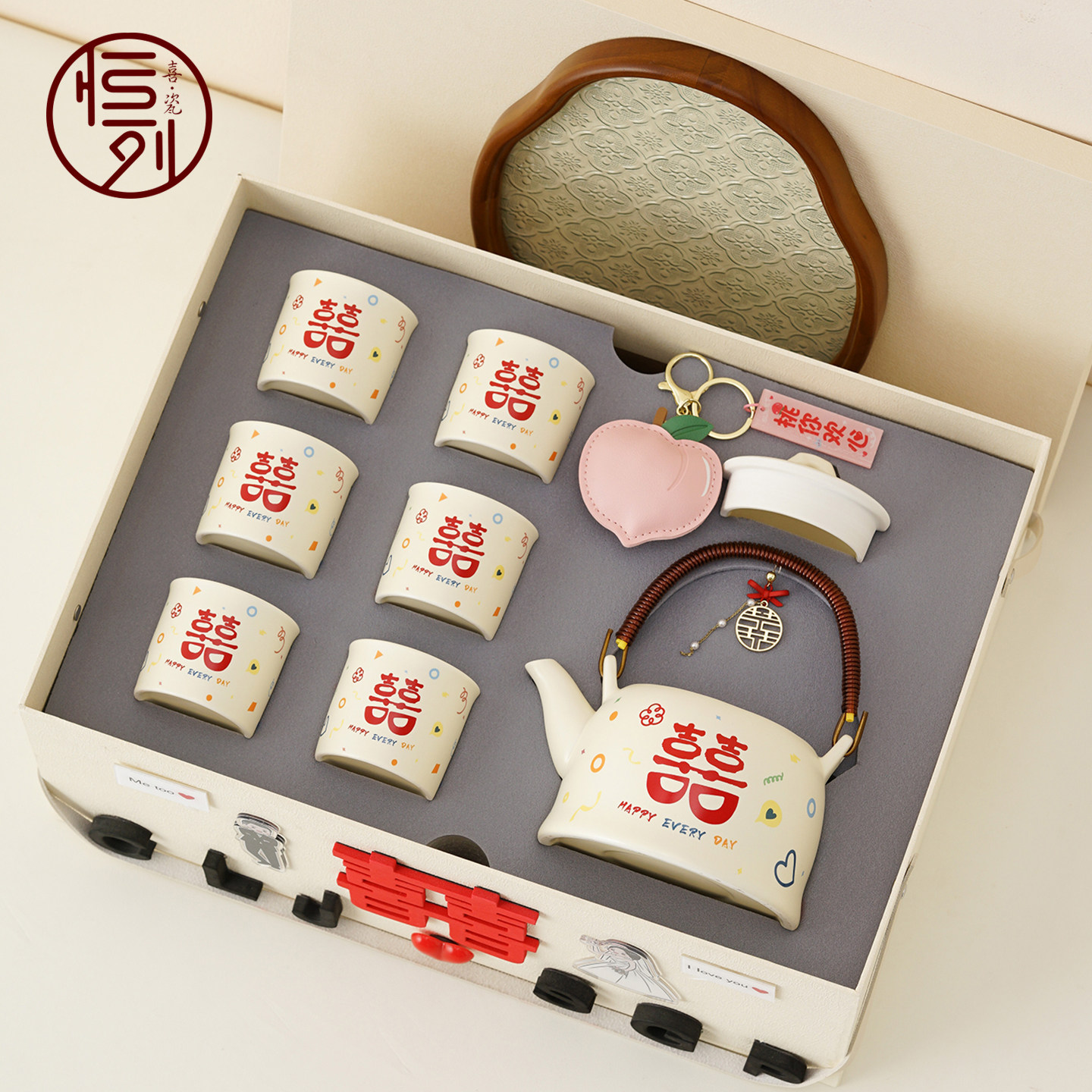 结婚礼物送新人陶瓷茶具套装