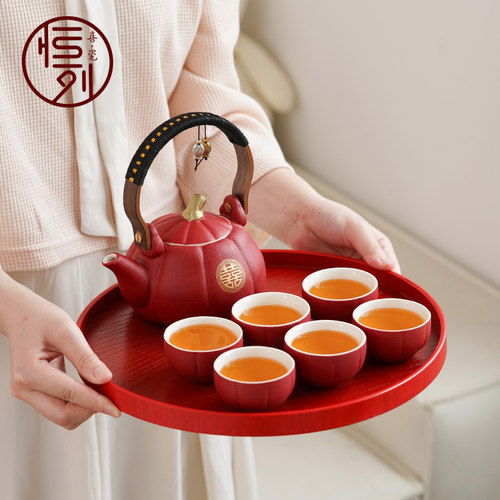 结婚礼物送新人改口敬茶具套装