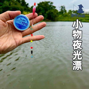 抛竿问道小物夜光漂钓组主线组0.55克免调漂电子浮漂浮标小物钓
