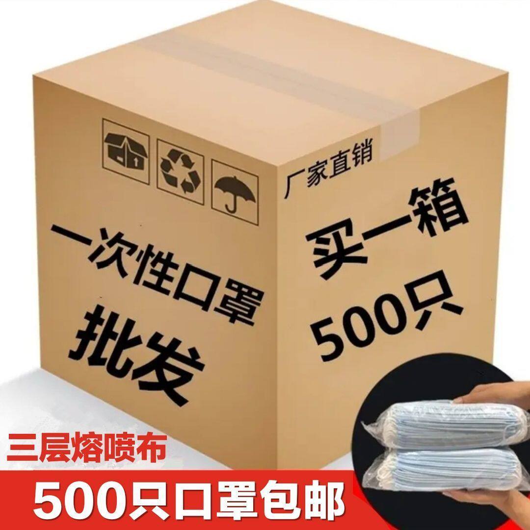 一次性口罩一整箱500个三