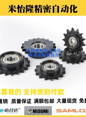 45钢单边台带轴承链轮替代STLA 10A 12A 16A惰轮链条涨紧轮