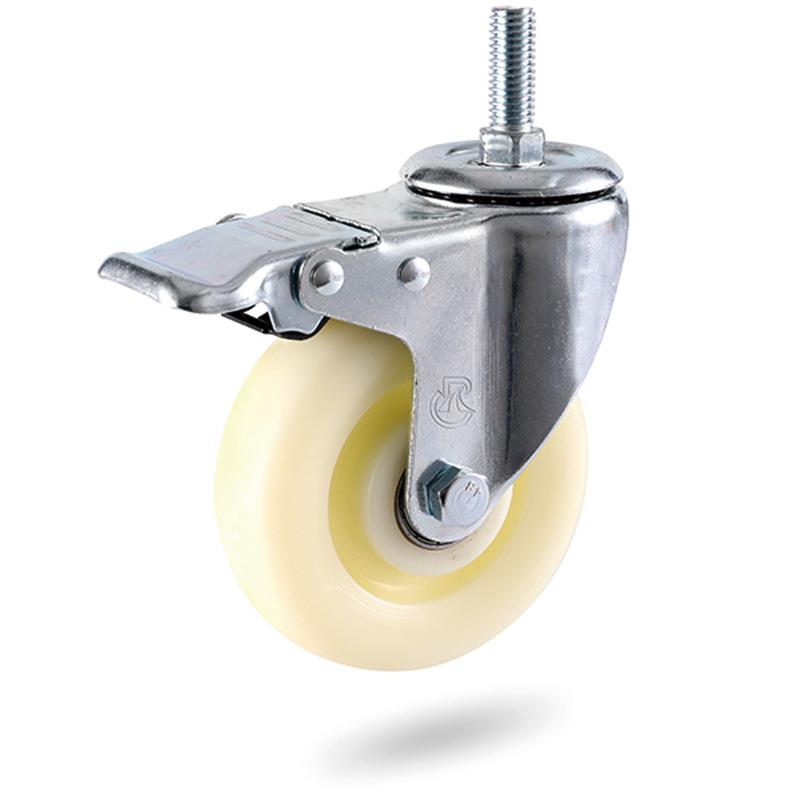 替米思米中型脚轮C-CJTK/CJTJ/CJTS/CJTNS-75/100/125-N尼龙脚轮