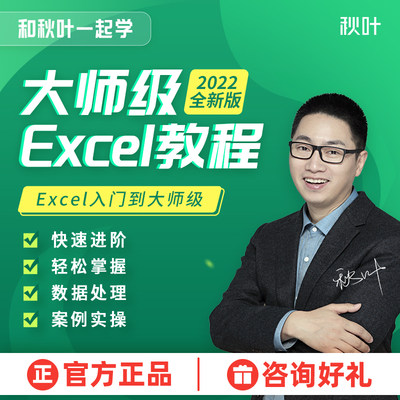 2022全新版Excel进阶教程和秋叶一起学Excel课程