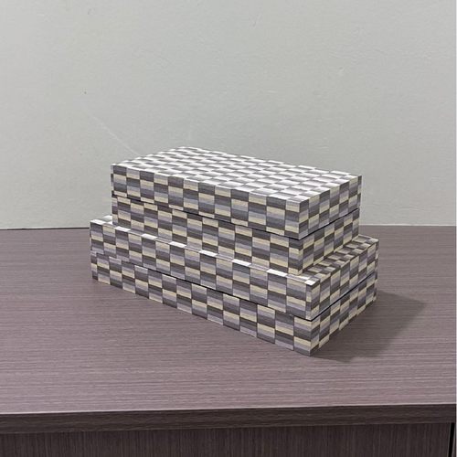 现代简约几何艺术首饰盒收纳盒摆件客厅玄关酒店软装家居饰品