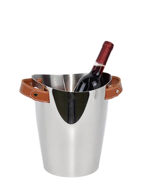 现代轻奢金属香槟红酒冰桶果盘样板房厨房托盘花器组合桌面摆件