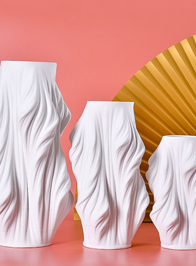 3d现代简约白色陶瓷样板房