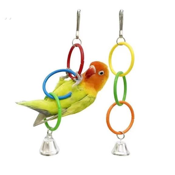 鹦鹉挂环解闷玩具吊环攀爬玩耍玩具啃咬训练牡丹玄风鹦鹉啃咬玩具