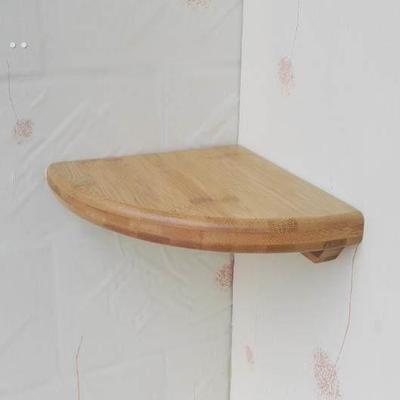 木扇形木板墙角墙上衣柜三角形隔板壁挂厨房拐角直角置物架