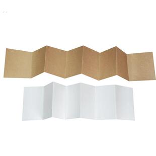 风琴纸折页画纸长卷牛皮纸白卡长条立体纸创意加厚绘图纸马克笔纸