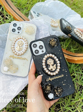 法式复古玫瑰红米K60 k40 K50手机壳k30s至尊 k20PRO滴胶note12 11tpro立体Redminote10 9pro女10x 8A软壳女