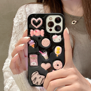 可爱食物kitty猫适用vivo iqoo13 11s手机壳iQOO12pro软壳iQOOneo10女z9 z8 z7x z5 z3保护套u5 u3防摔壳少女