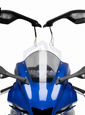 适用雅马哈 Yamaha YZF-R6 17-18-19年 后视镜 反光镜 带转向灯