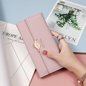 三折叠大容量卡包精致学生皮夹女款 钱包女长款 小清新日韩版 手拿包