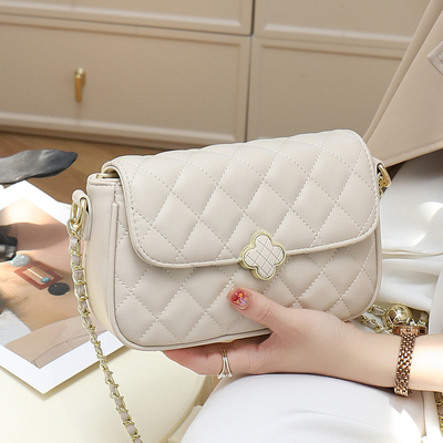 时尚菱格链条大容量女包