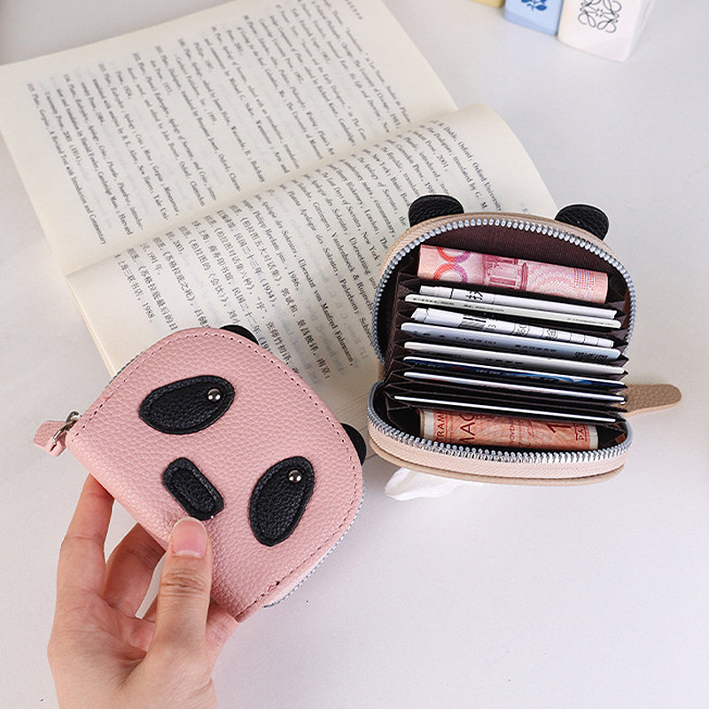 卡包证件收纳包2025小熊猫可爱零钱包驾驶证收纳包多卡位风琴包