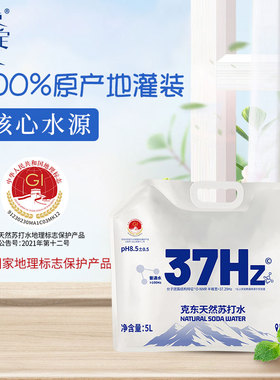 ZERO DEFINITION/零定义 克东天然苏打水弱碱低氘水5L*1袋*1箱