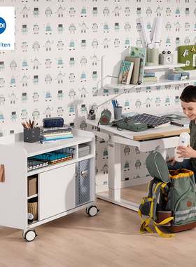 德国PAIDI儿童学习桌配件储物收纳实用边柜Rollcaddy