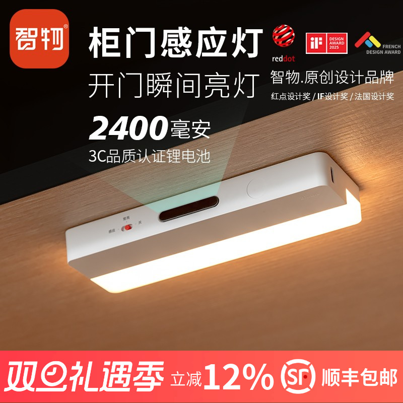 智物充电感应柜门衣帽间鞋柜灯
