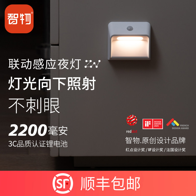 智物小夜灯智能人体感应灯图片