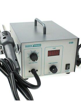 QUICK快克990A热风枪990AD焊台数显控温手机主板维修热风拆