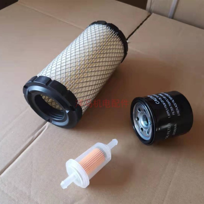 双缸柴油发电机配件大全KDE12 2V80 10KW空滤芯格 机油滤柴油滤芯