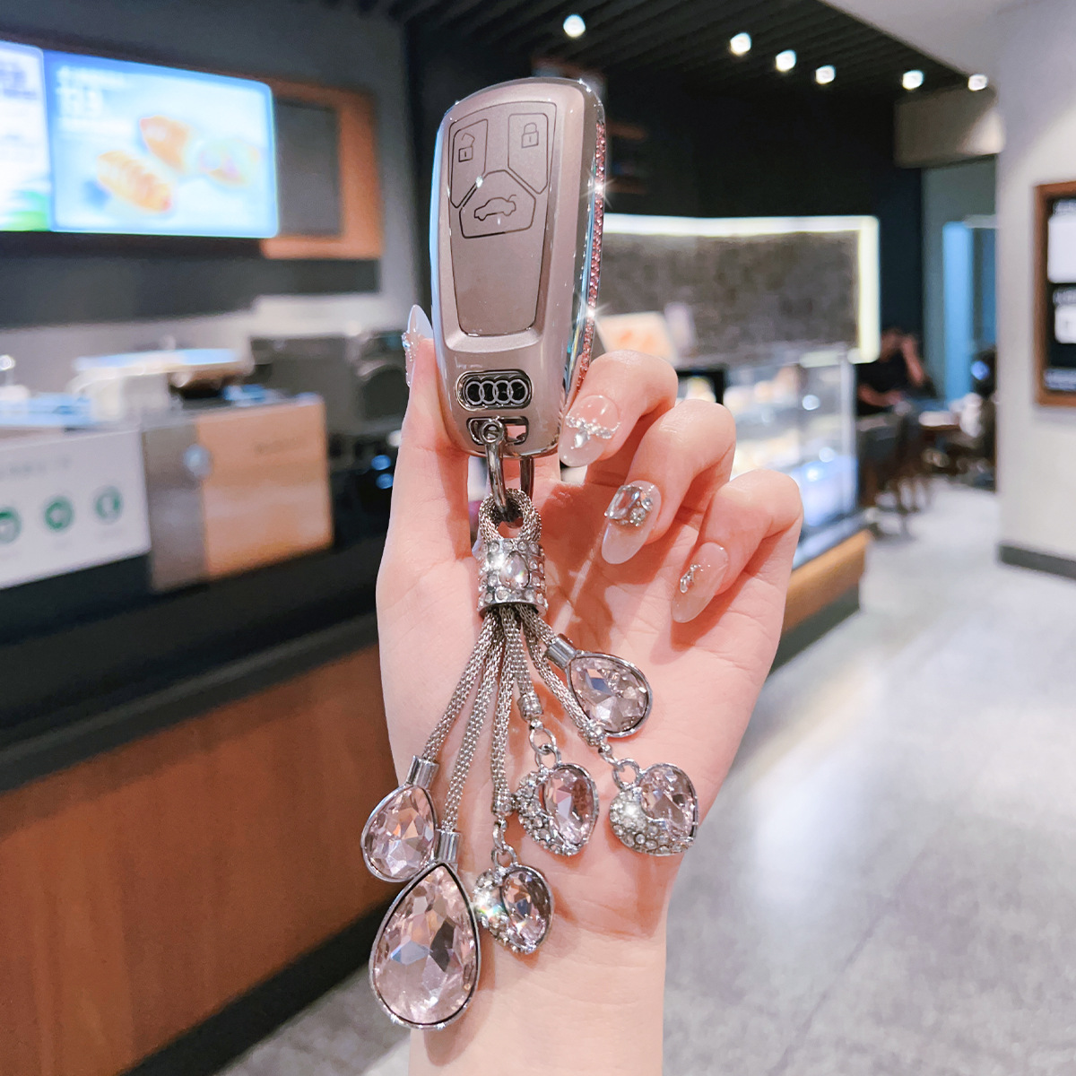 惠煌达适用于奥迪a车用钥匙包