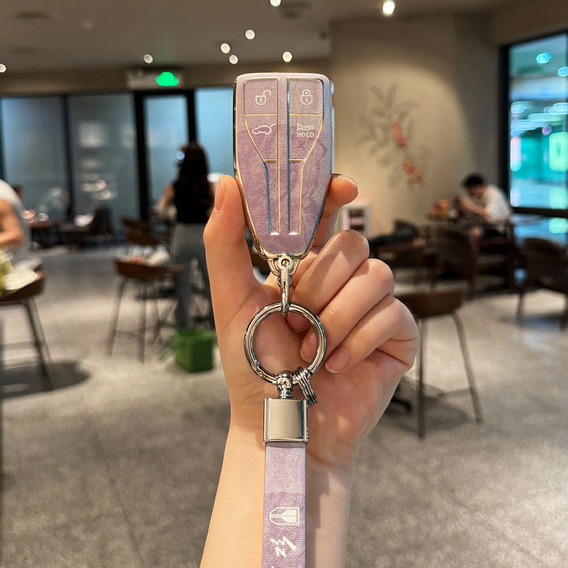 适用红旗hs5TPU全包钥匙套大理石