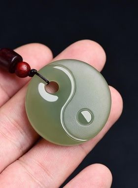 天然新疆和田阿富汗玉青