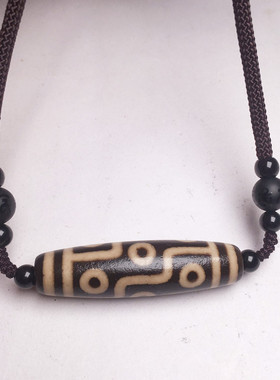 藏传玛瑙九眼天珠七六五四