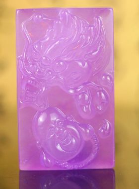 完美高冰精工雕刻【龙佛牌】精美饰品送链子送盒子文玩饰品