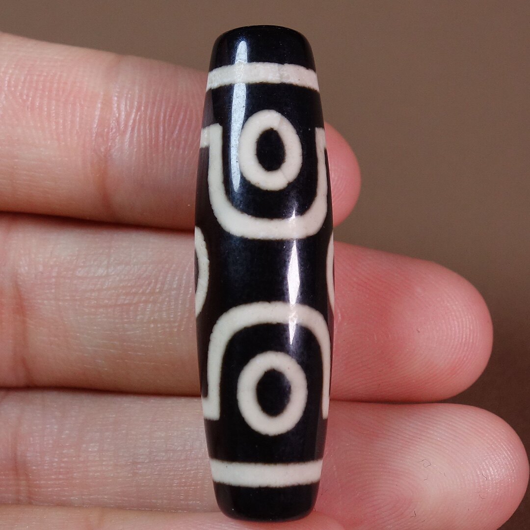 西藏民族风新款六眼天珠藏传真品6眼吊坠玛瑙天眼锁骨项链毛衣链