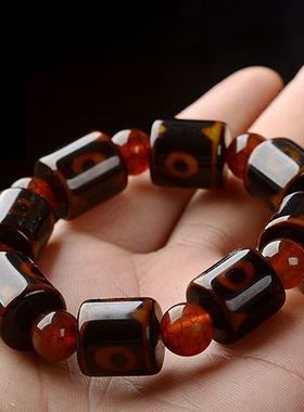 三九眼天珠手串一线药师