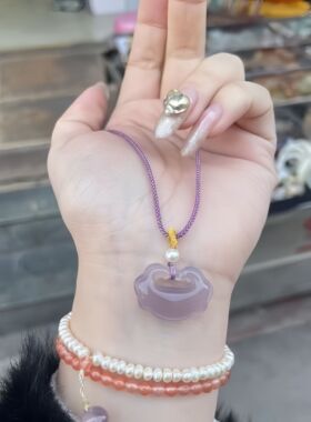 新款纯天然冰种玉髓玛瑙如