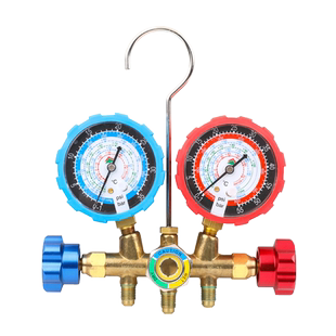 鸿森HS-536G-R410A空调双表组加氟表组R22/R32冷媒表雪种表压力表