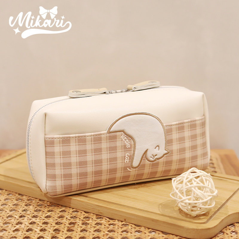 美卡瑞笔袋文具盒女孩款铅笔盒文具袋小学生高中生卡通可爱款2026