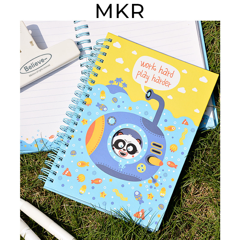 记事本a5缝线本a6b6高颜值练习日记本卡通小学生礼物作业本搞怪风格