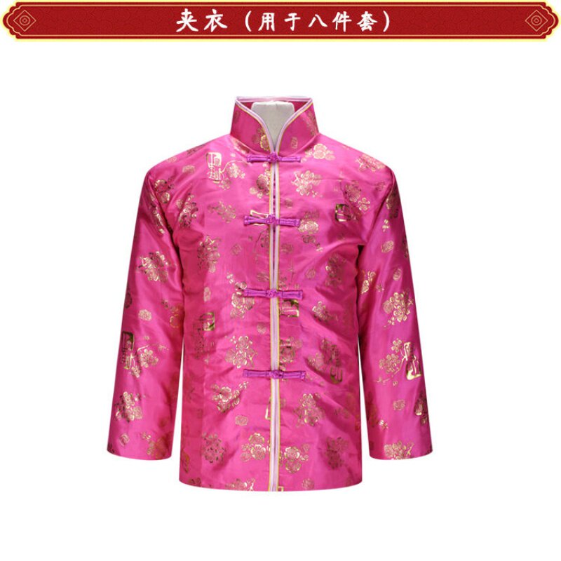 年轻毛呢寿衣女全套七件套五领三腰中老年人冲喜寿衣装老衣死人服