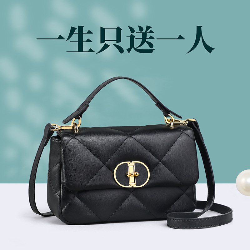 包包女式2024新款手提包真皮单肩斜挎包女包生日礼物小方包bags