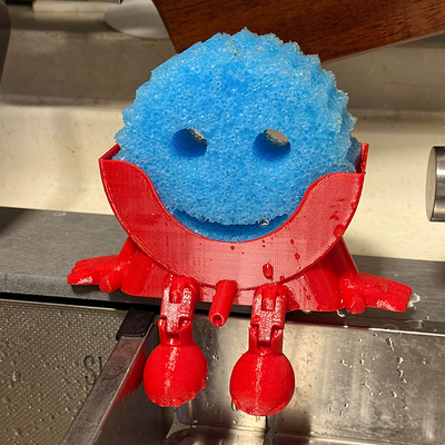笑脸海绵架3D打印创意沥水架支架