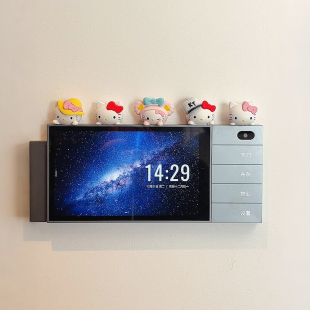 hellokitty开关面板装饰墙贴中控屏趴趴小摆件汽车车载电动车装饰