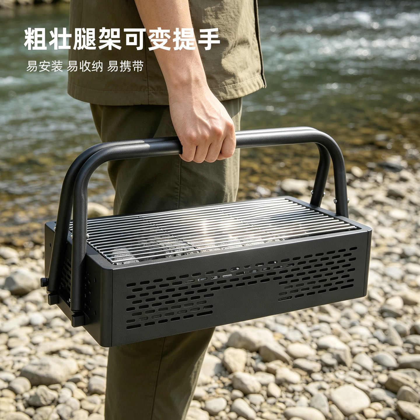 烧烤炉家用烧烤架户外碳烤炉便携式折叠加厚烤肉炉架子露营烧烤架