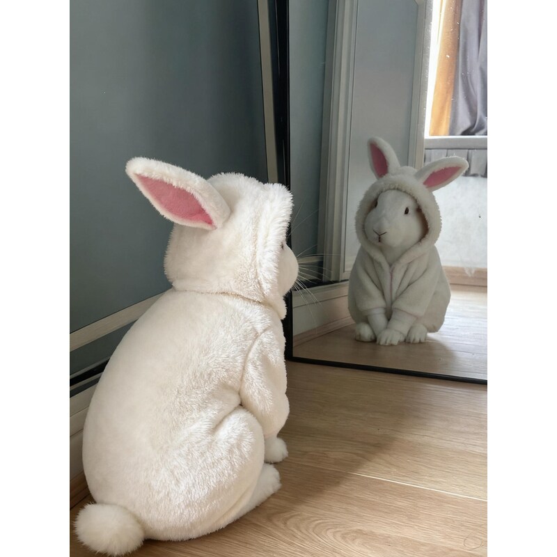 兔子衣服侏儒兔宠物垂耳兔幼犬奶猫小兔兔秋冬保暖恐龙背心防掉毛