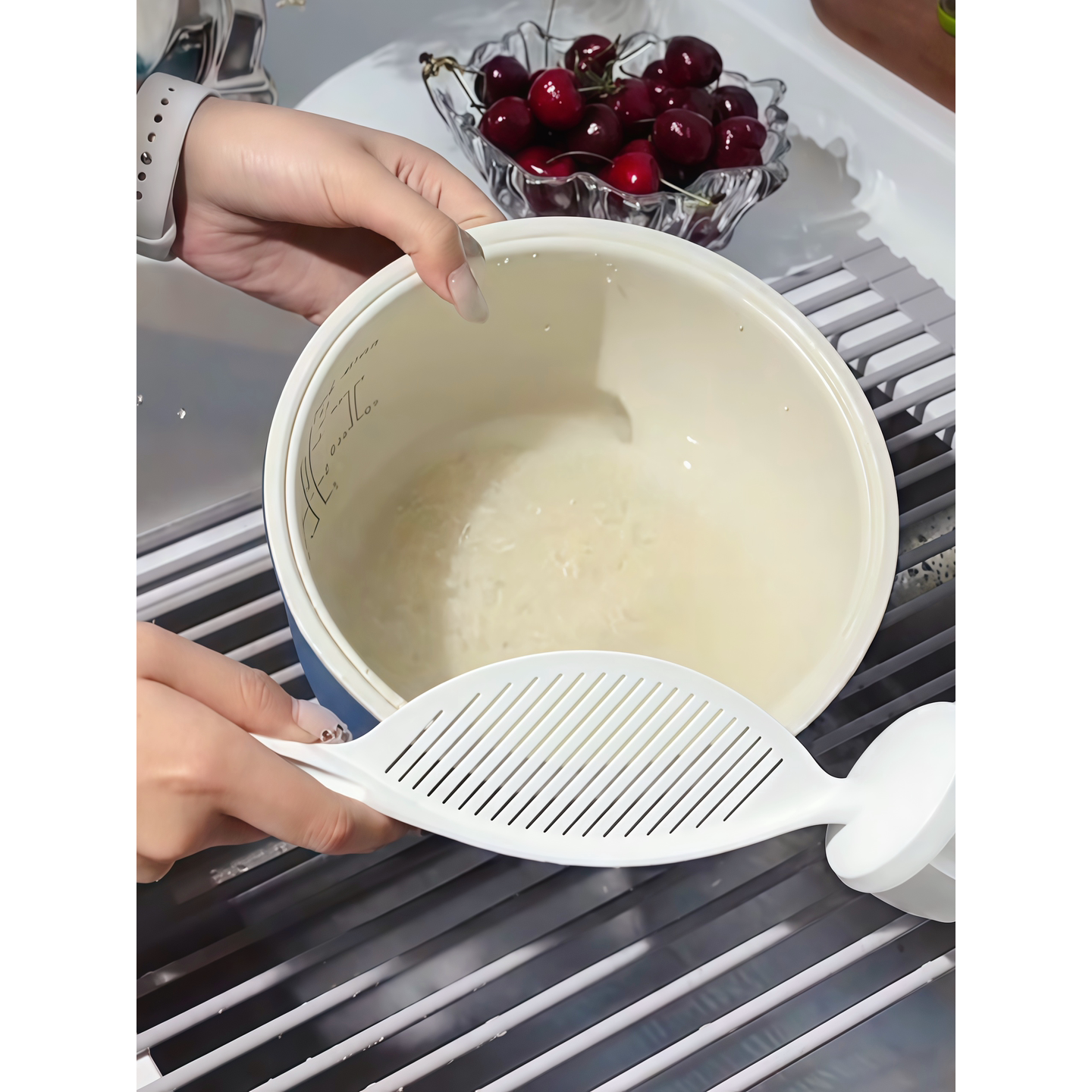 【方便好用】淘米沥水神器家用多功能洗米工具不伤手铲子沥水护手