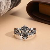 复古船锚戒指男朋克嘻哈时尚 流行潮流配饰热销做旧泰银小众食指环