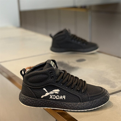 潮牌男鞋2025新款秋冬季时尚运动休闲鞋男士厚底增高加绒保暖棉鞋