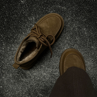 东北零下40度轮胎底雪地靴男士冬季防寒加绒加厚户外厚底保暖棉鞋