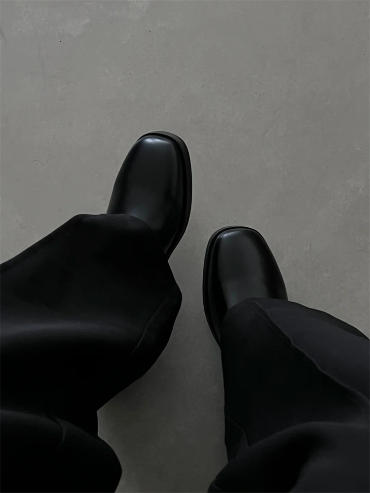 cleanfit皮鞋男秋冬季覆古英伦乐福漆皮德比商务通勤结婚新郎皮鞋