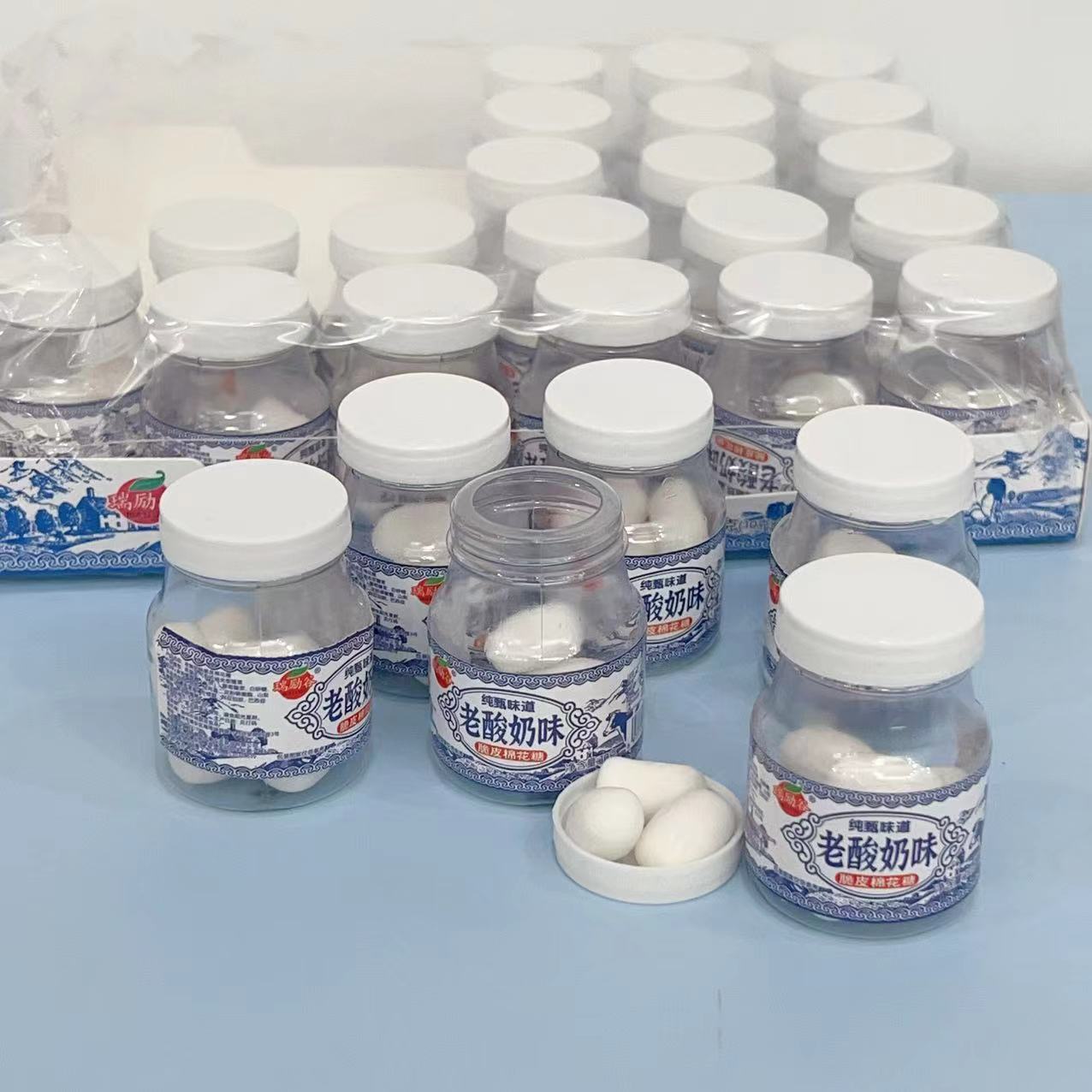 五厘米瓶装老酸奶脆皮棉花糖