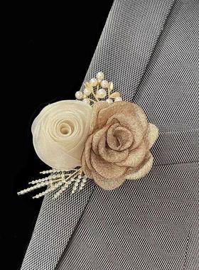 胸花婚礼新郎新娘伴郎伴娘兄弟团姐妹高级感结婚韩式全套森系襟花