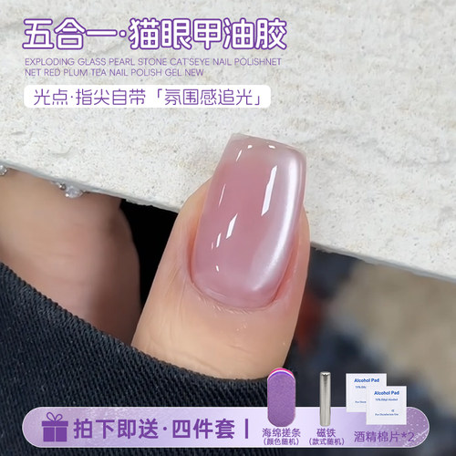 MR.WISH心愿先生五合一猫眼甲油胶指甲油一步胶美甲2025新手易用